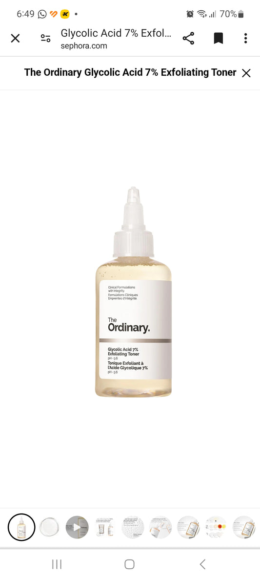Ordinary Glycolic toner mini 100ml