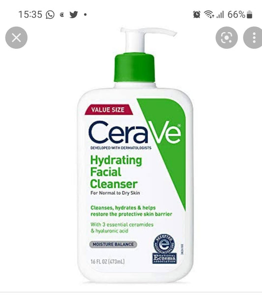 Cerave hydrating facial cleanser
